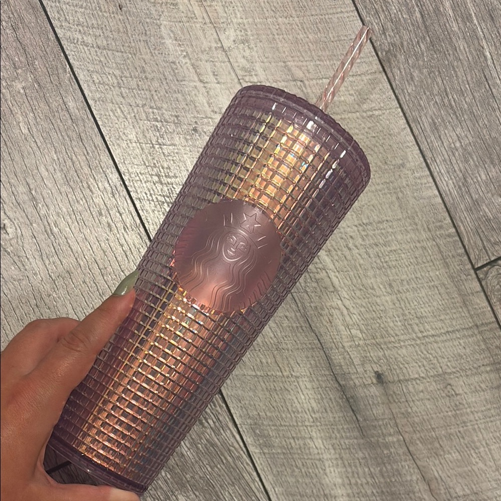 Starbucks Iridescent Tumbler with Straw